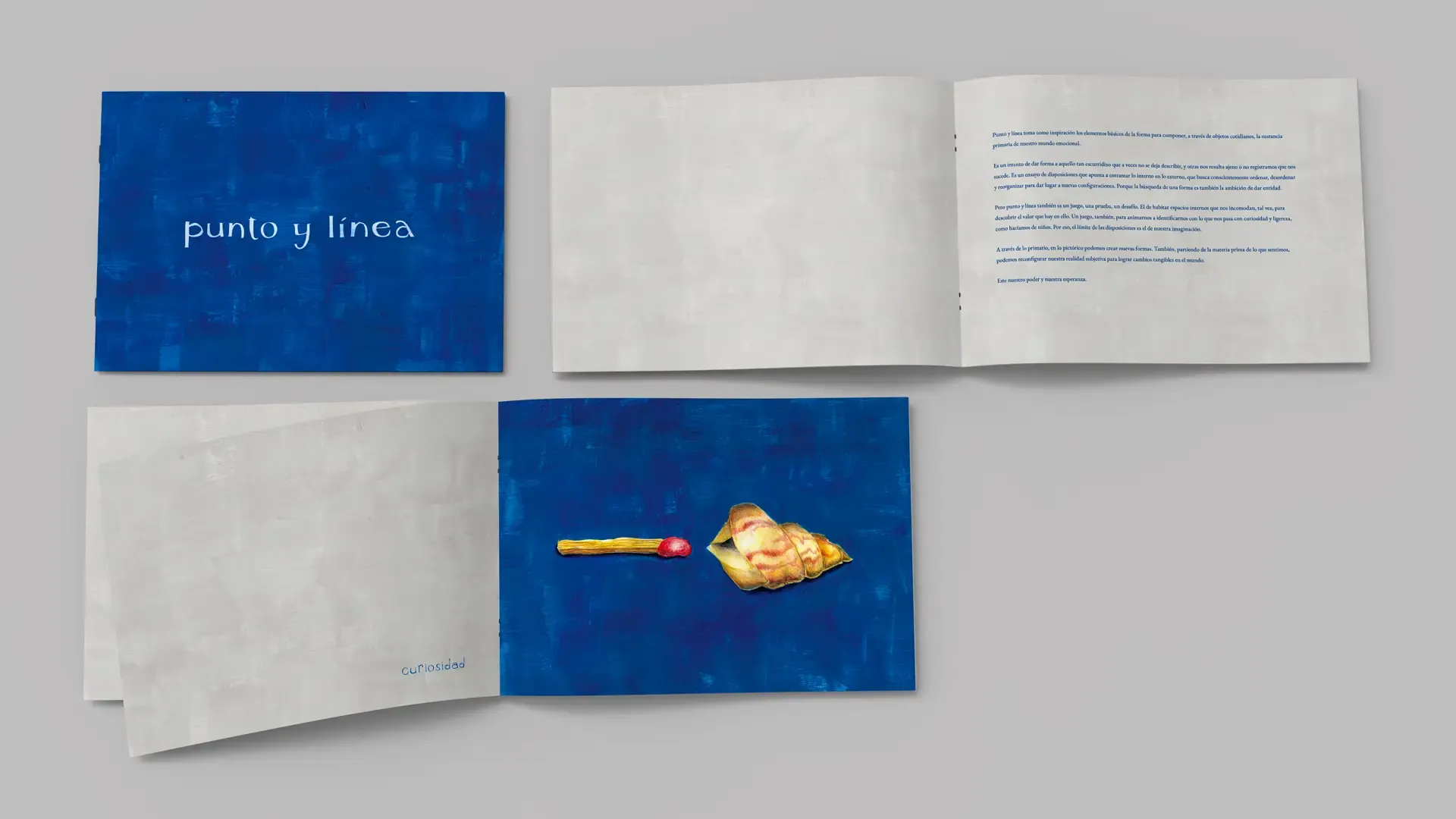 Booklet de ocho ilustraciones del proyecto Punto y Línea, por Viki González Lage